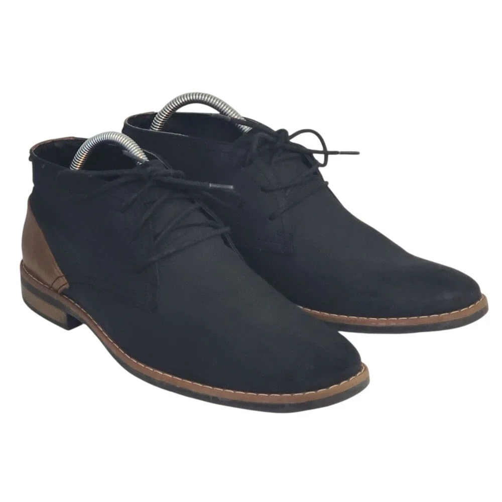 Restoration Barrow Chukka Mens 9M Black Boot Shoes Casual Party Workwear